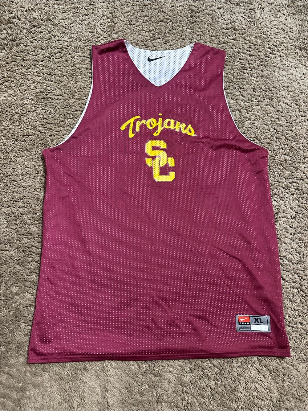 Vintage NCAA Nike USC Trojans “practice” jersey 90s size xl